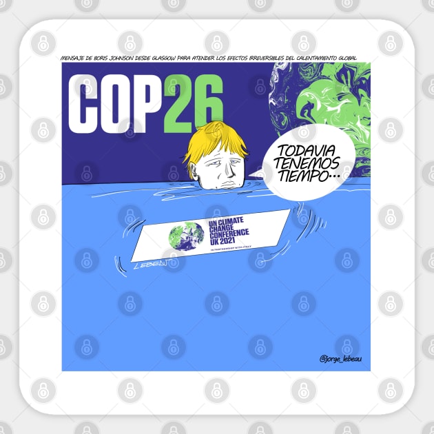 tenemos tiempo, we still got time in global action against climate change ecopop comic cartoon doodle Sticker by jorge_lebeau